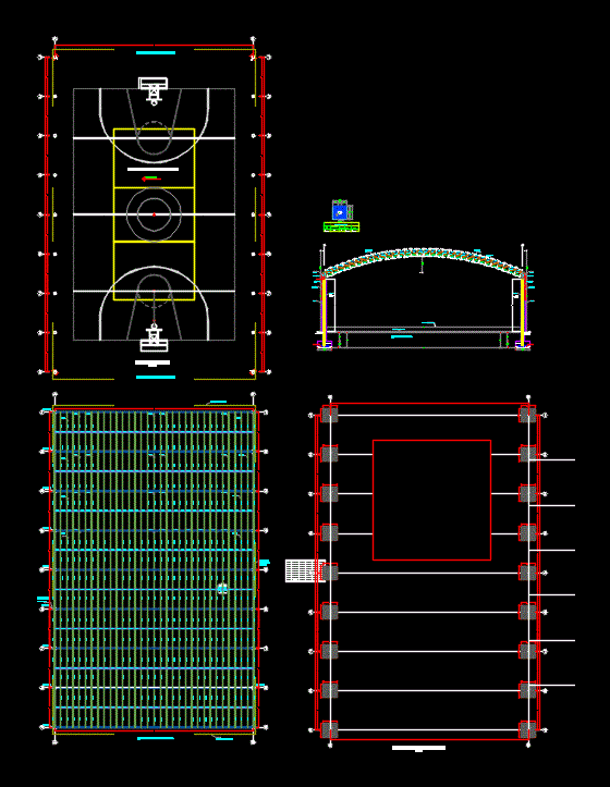 Techo parabolico coliseo zip