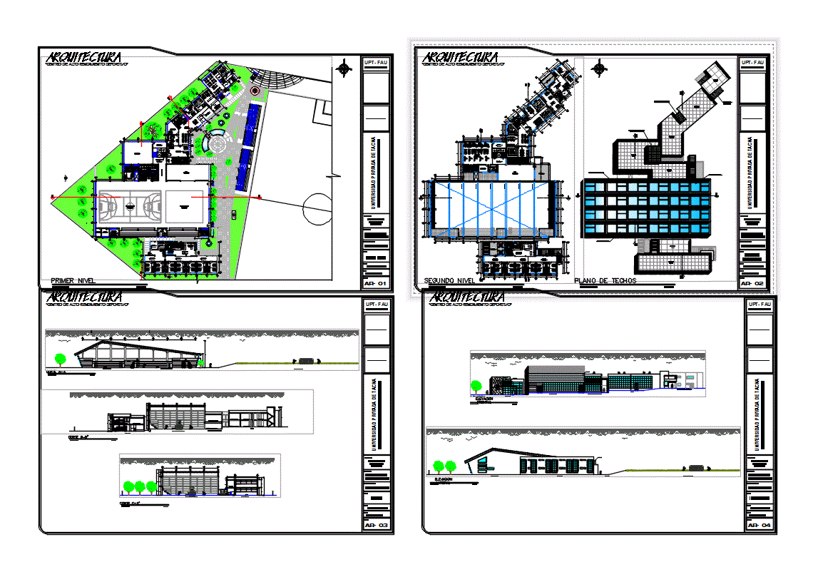 Anteproyecto centro de alto rendimiento