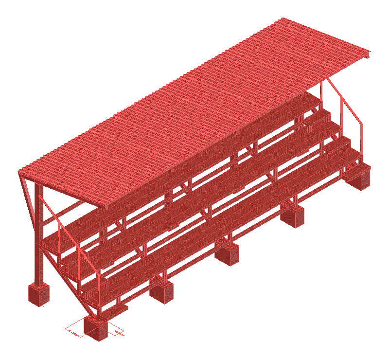 Sistema de Gradas en 3D