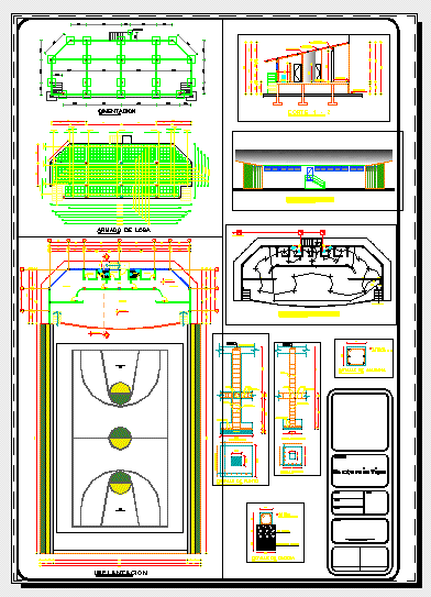 Escenario para coliseo basico