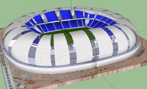 Estadio Arena das dunas 3d