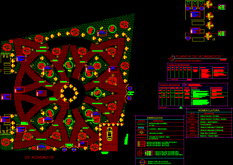 Planos de parquecito municipal