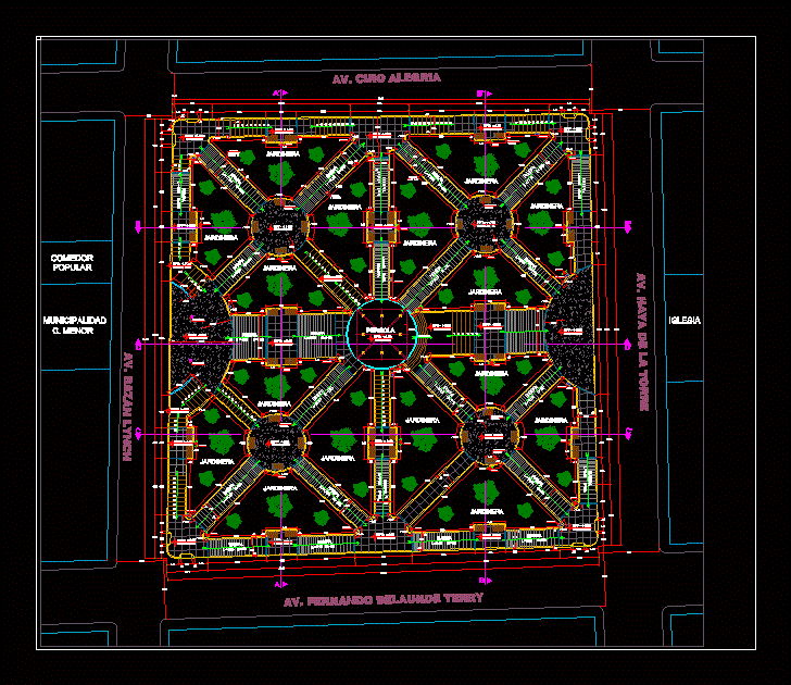 Distribucion de plaza de armas