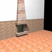 Chimenea 3d hogar max