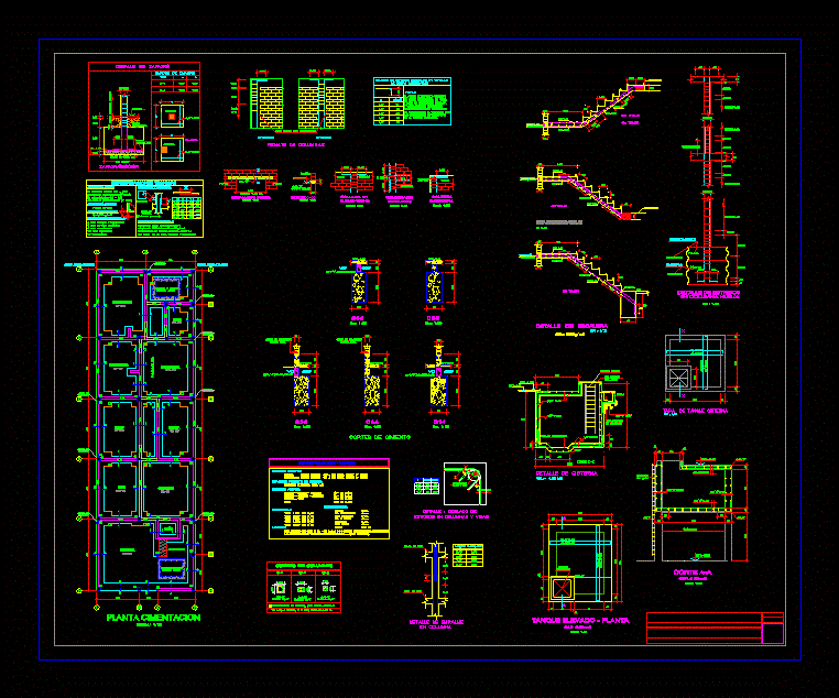 Cimentacion de vivienda