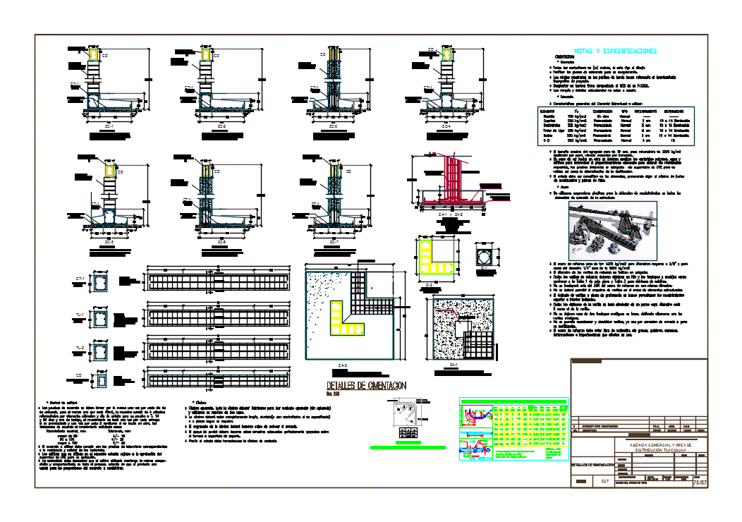 Detalle de cimentacion