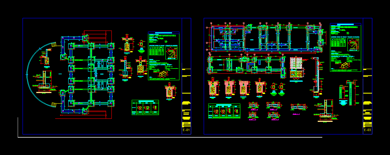 Estructura de cimentacion y detalles