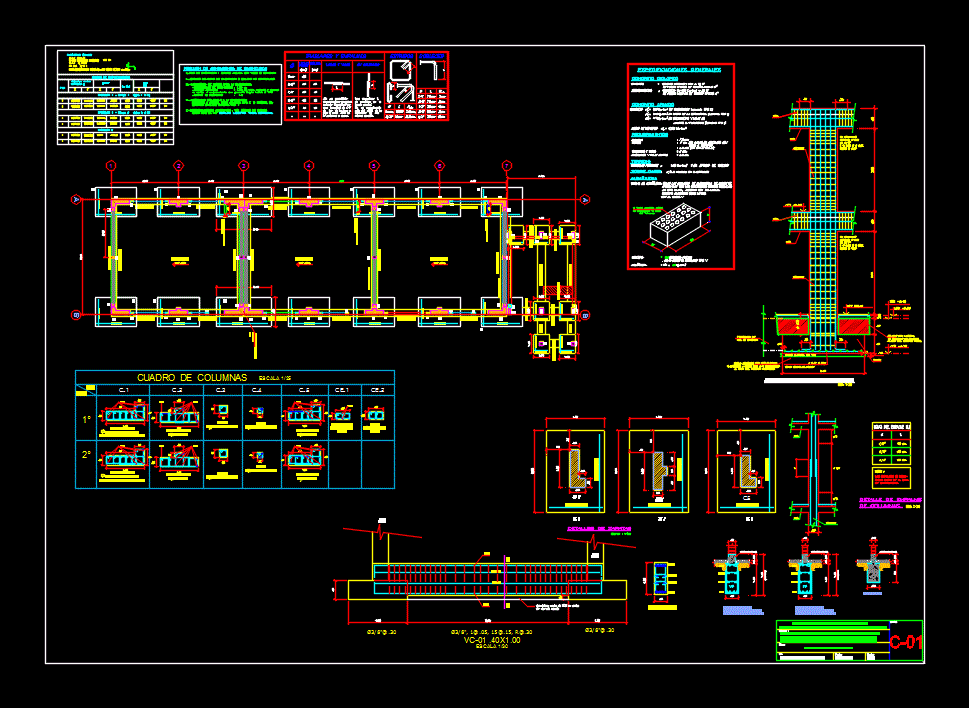 Cimentacion de un modulo de aulas