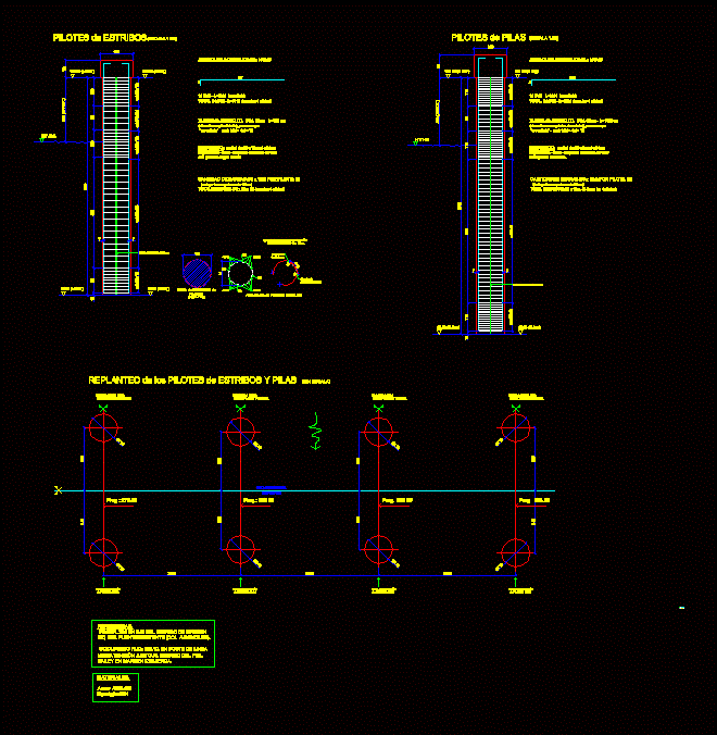 Pilotes de hormigon armado
