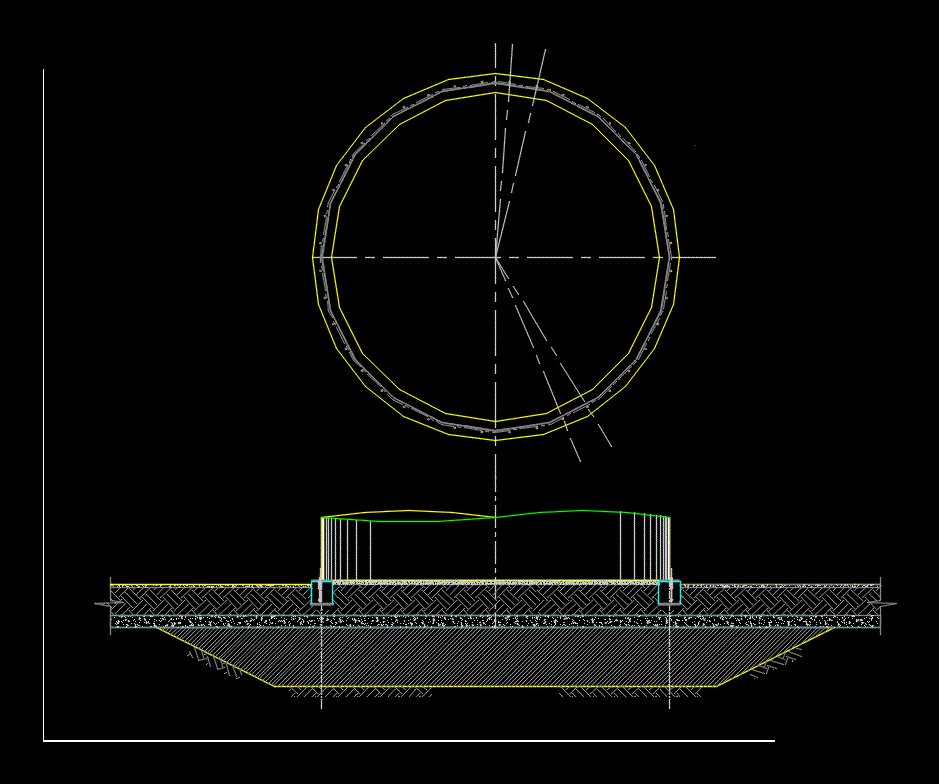 Plano de fundacion para tanque de almacenamiento