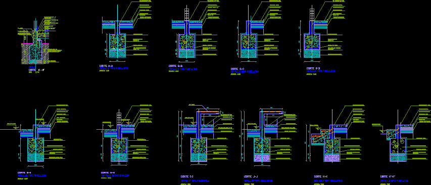 Detalles de fundacion