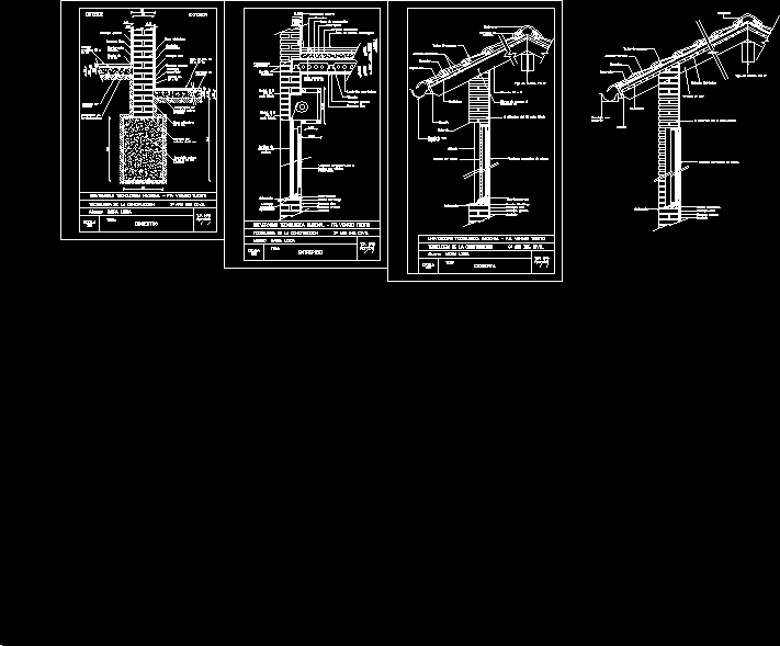 Detalle cimiento-entrepiso-cubierta