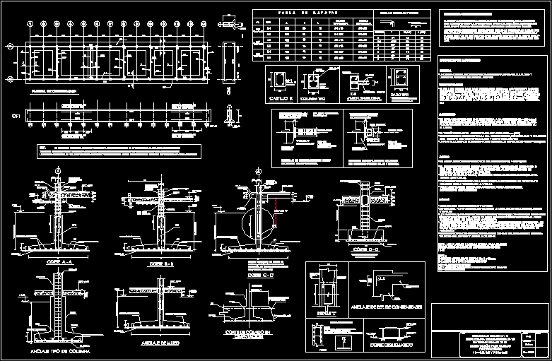 Plano de cimentacion