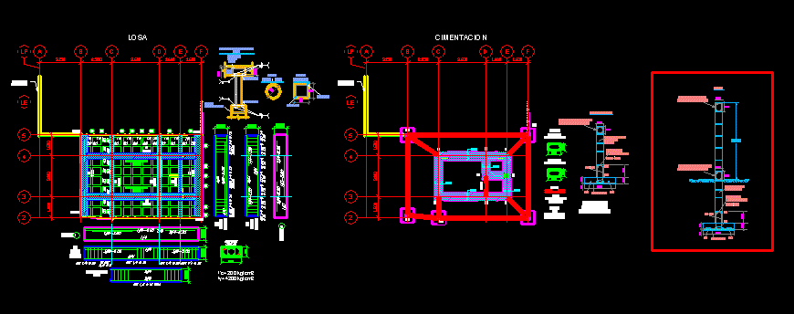 Caseta de cimentacion y losa