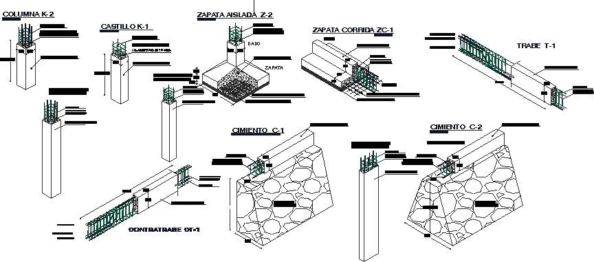 Detalles constructivos - cimientos