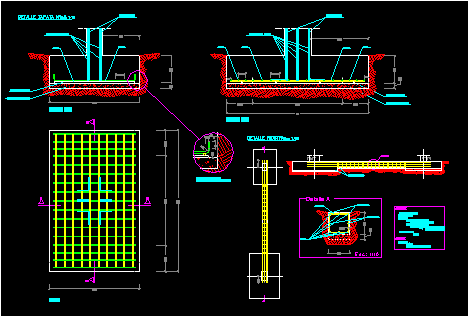 Detalle de cimentacion superficial