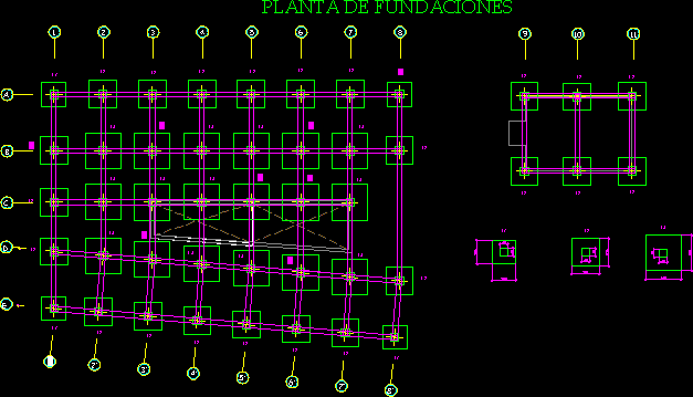 Planta de fundaciones de posada