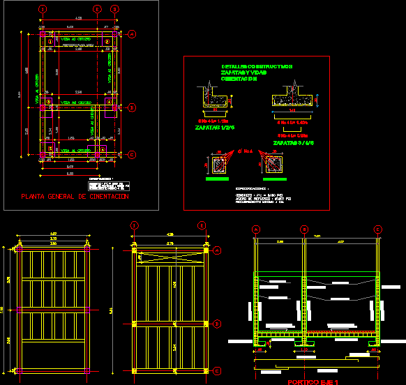 Planos estructurales cimentacion