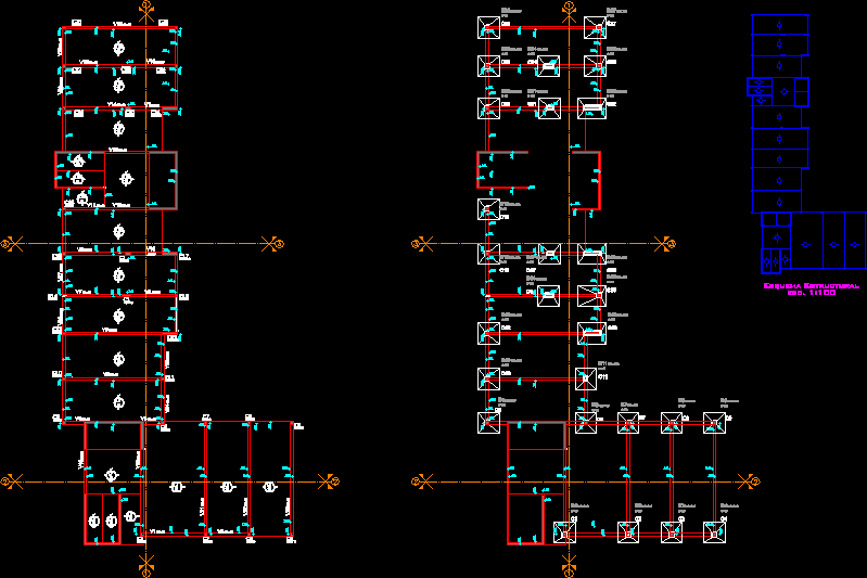 Replanteo de estructuras en edificio