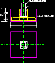 Zapata para pilar prefabricado