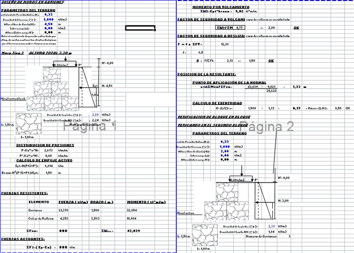 Diseno de muros en gaviones pdf