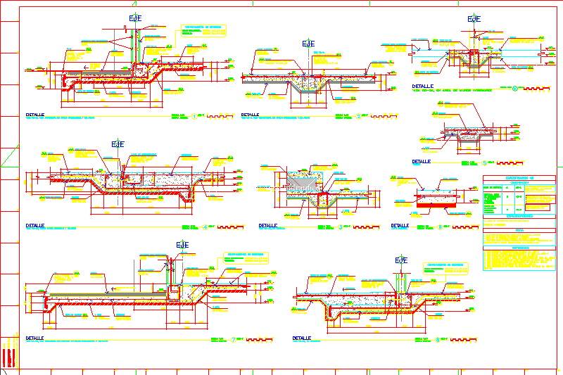 Detalles de losa de cimentacion