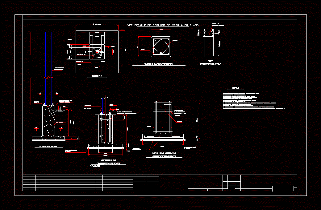 Cimentacion para mastil