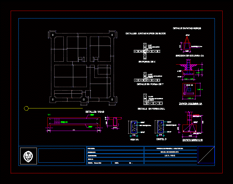 Detalles estructurales vivienda economica