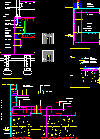 Distintas situaciones de cimentacion y drenaje