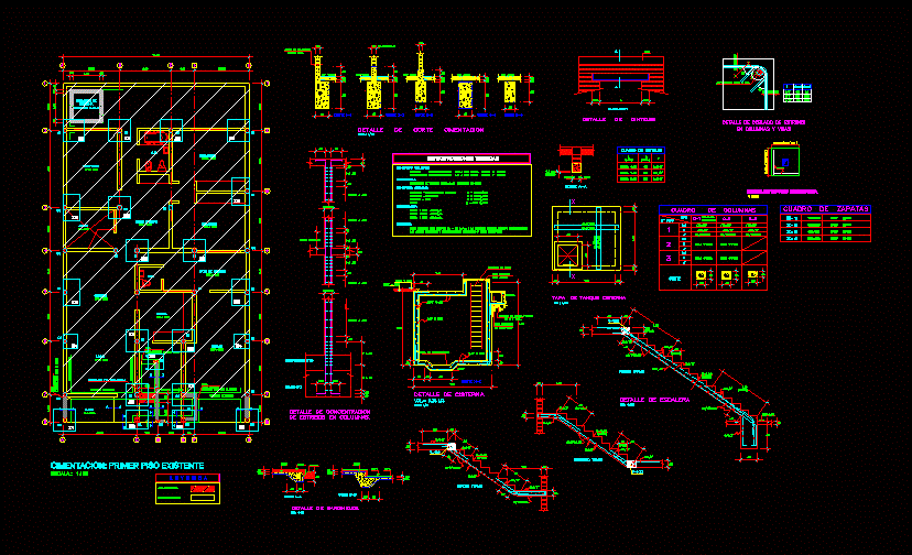 Plano de cimentacion