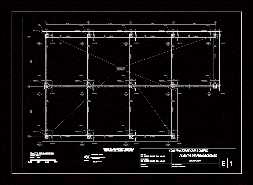 Fundaciones casa comunal