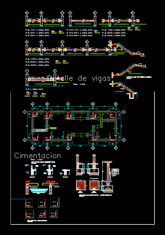 Detalles de cimientos