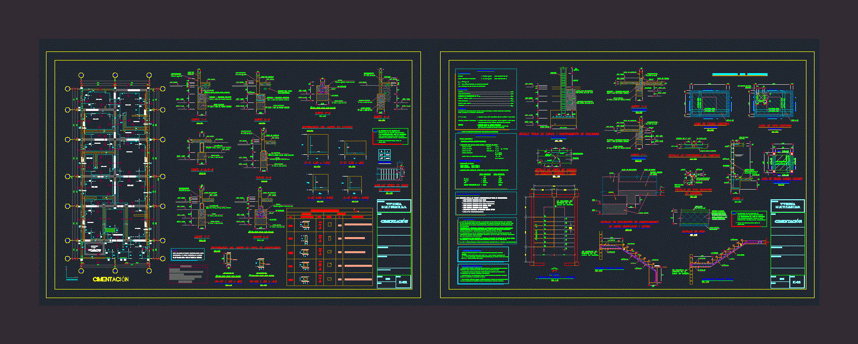 Multifamiliar - cimentaciones - estructura sismoresistente