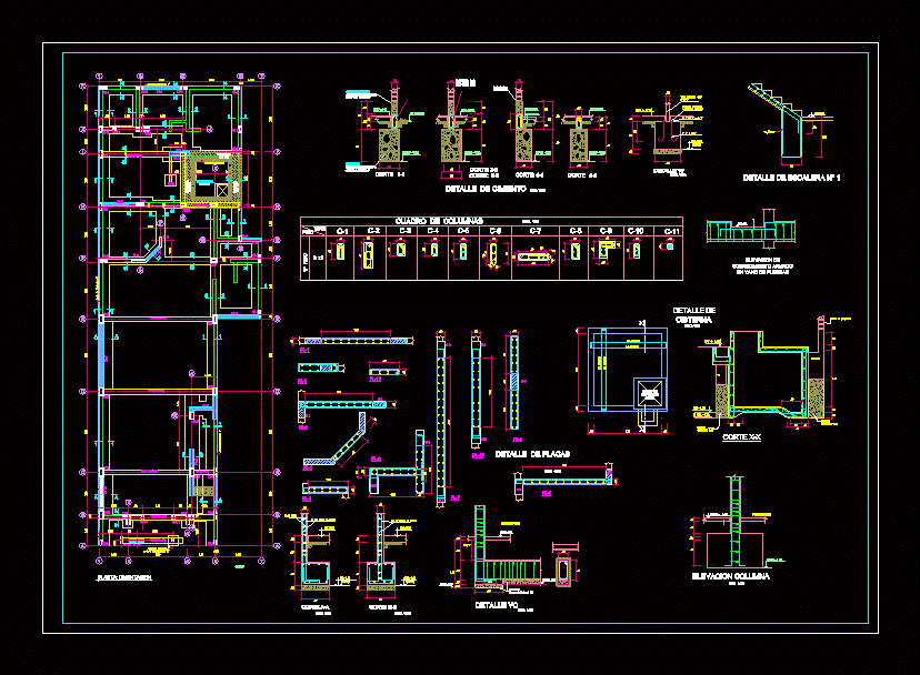 Plano de cimentacion