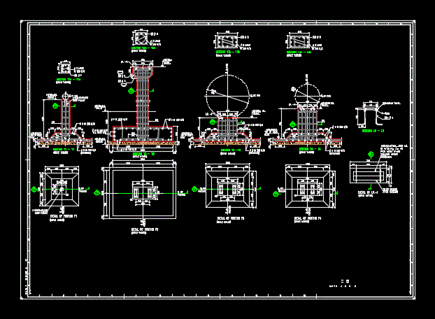 Diferentes detalles de estructuras - zapatas