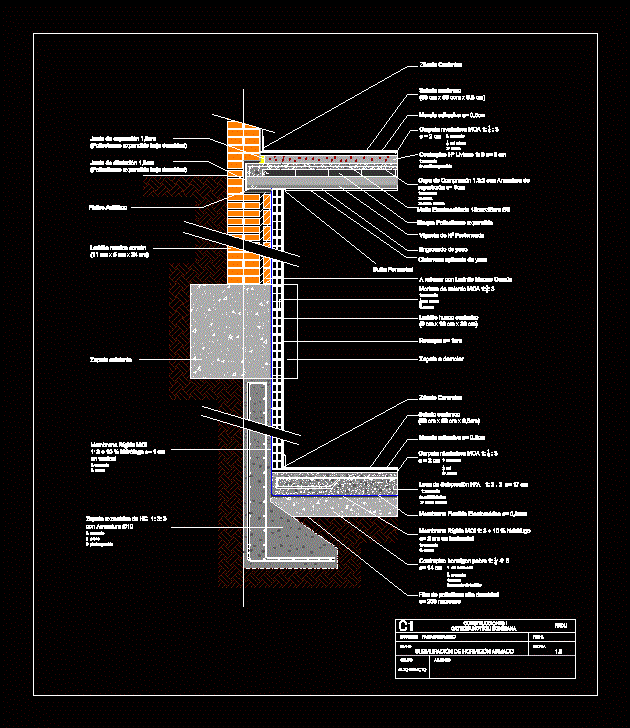 Submuracion de hormigon armado