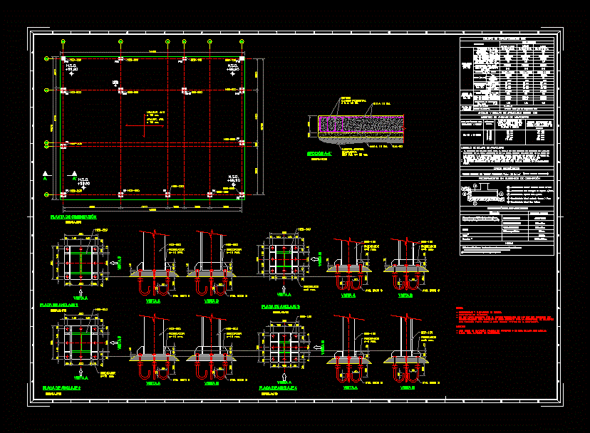 Cimentaciones anclajes metalicos