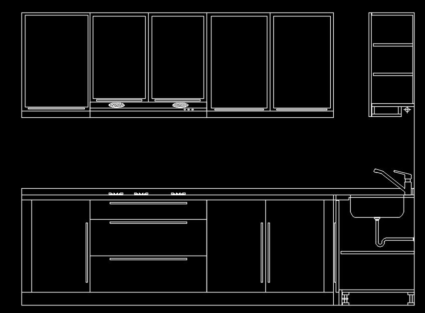Móveis de cozinha para design de interiores