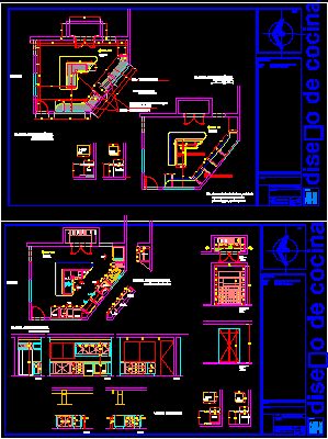 Diseno de una cocina con guia mecanica