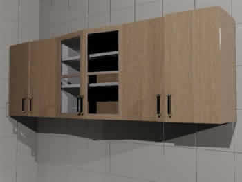 armário de cozinha alto