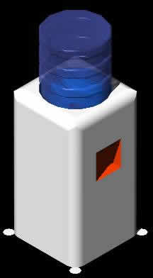 refrigerador de água 3D