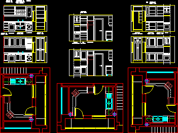 Cocina-planta-alzados