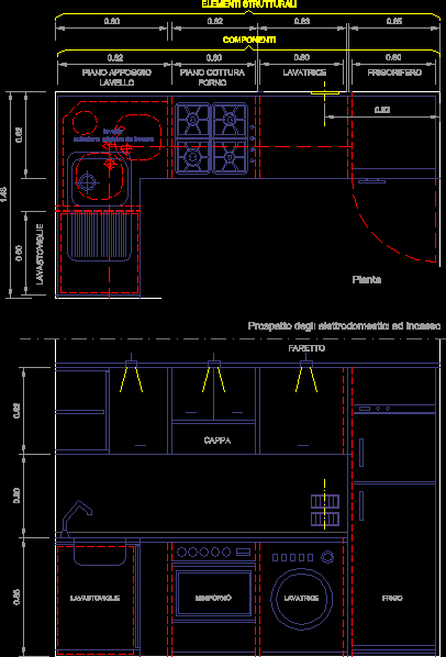 Planta de diseno de cocina - 01