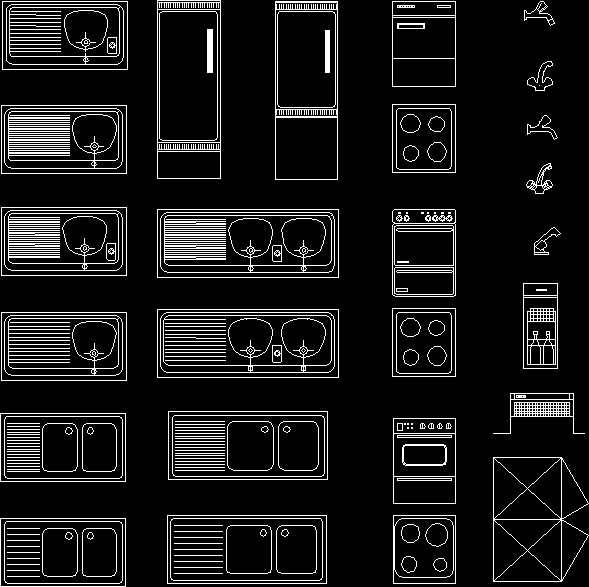 Bloques varios de cocina