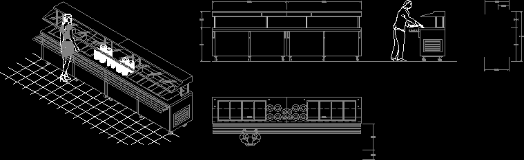 Mueble de comida rapida