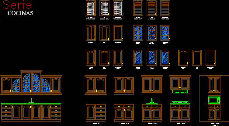 Muebles de cocina 2d