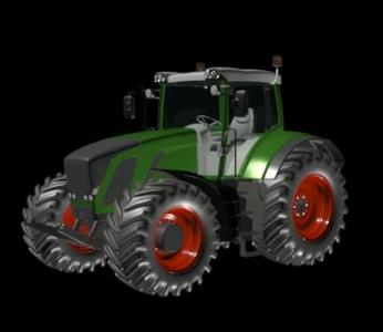 Tractor de campo 3d