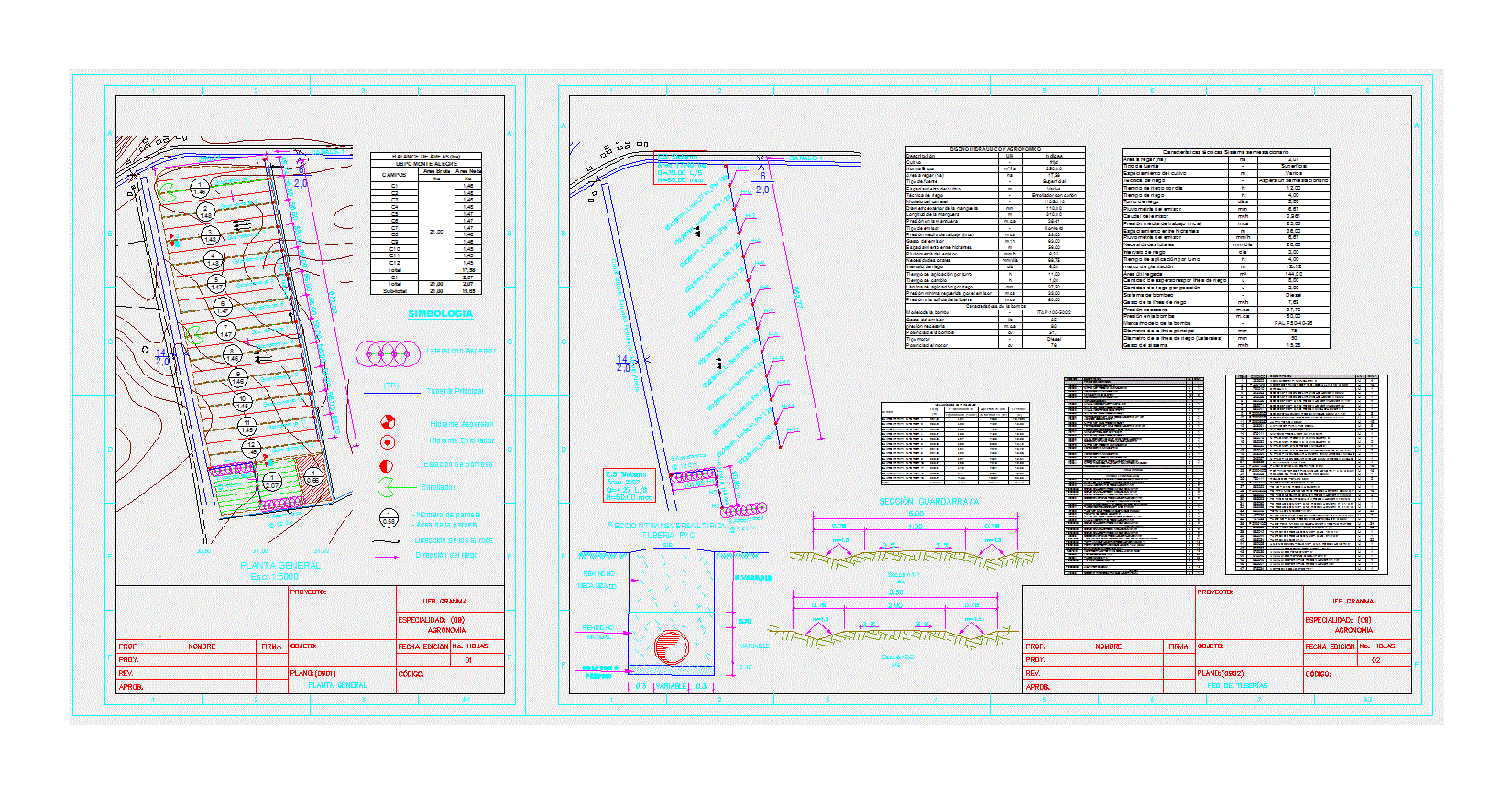 Système d'irrigation à rouleaux