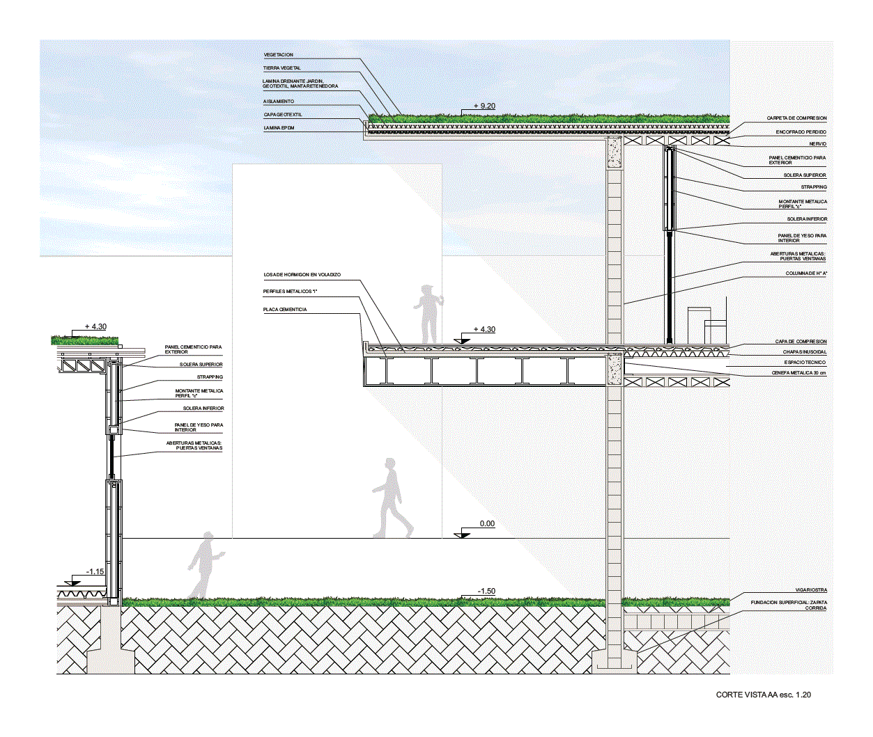 Cortes Detallados En DWG 735 02 KB Librer a CAD