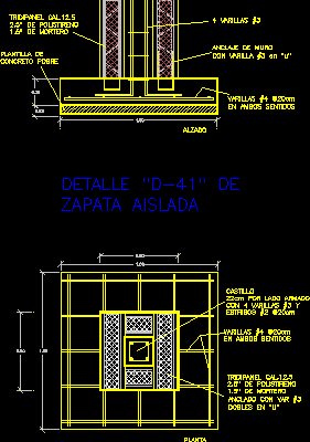 Zapata aislada tiriditec